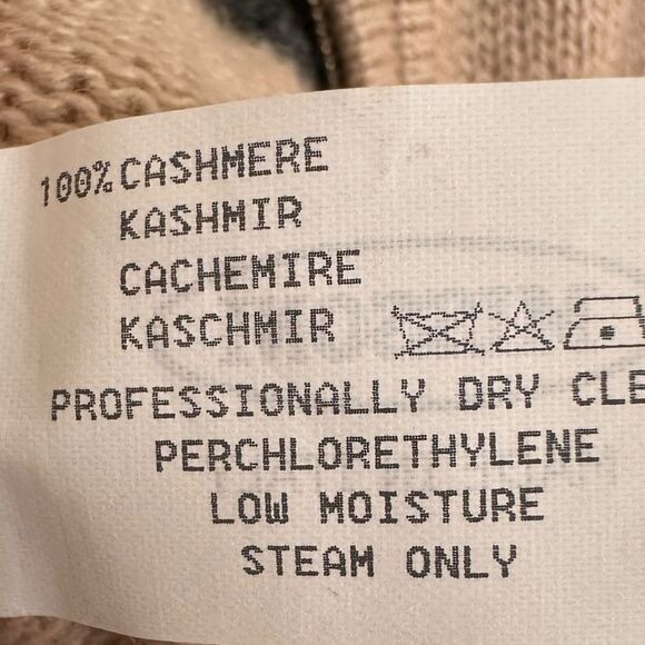 Missoni Men’s Cashmere Chevron Zig Zag Zip Cardigan Sweater Tan Size 54 XXL - Picture 8 of 12